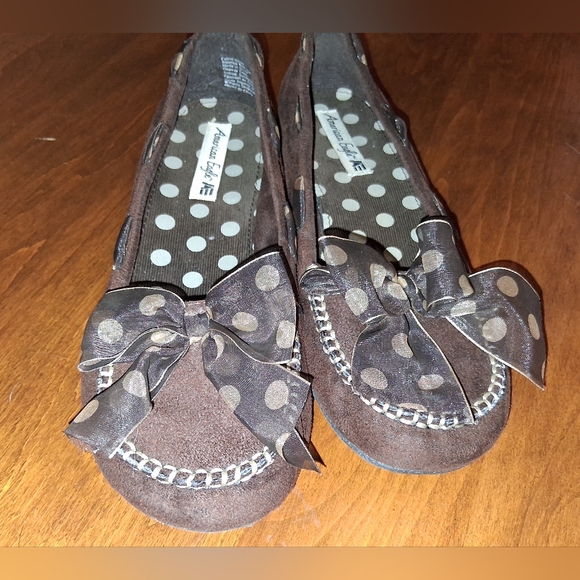 Brown Flats with Bow by American Eagle Outfitters - Picture 2 of 6